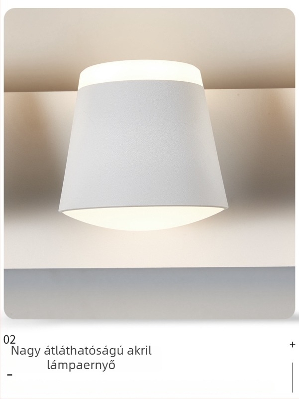 Forgó LED falikar hálószoba, dolgozószoba és lépcsőház számára – modern minimalista kialakítás