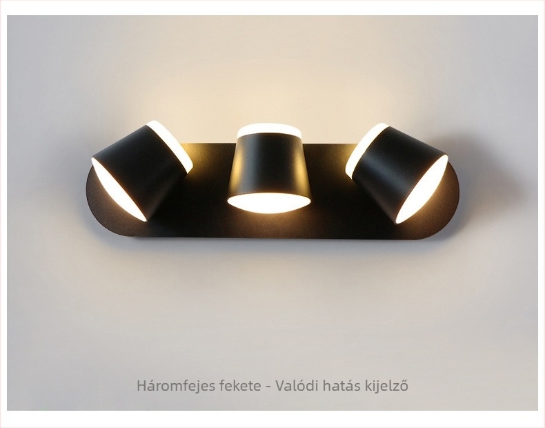Forgó LED falikar hálószoba, dolgozószoba és lépcsőház számára – modern minimalista kialakítás
