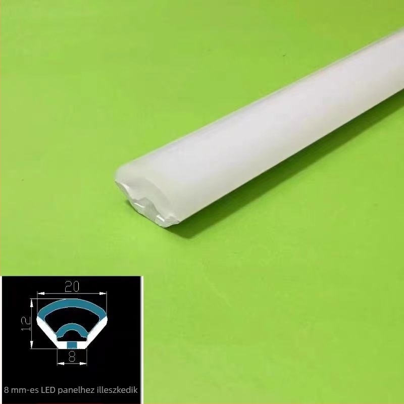 Szilikon LED-szalag, 90°-os sarokkal, ventilátor alakú, beltéri és kültéri, rugalmas, vízálló.