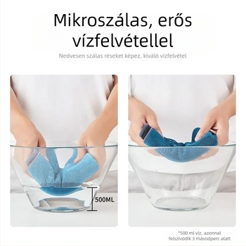 Ultra‑finom mikroszálas, vastagított prémium autómosó törlőkendő, nedvszívó belső tisztításra, szöszmentes, logóval