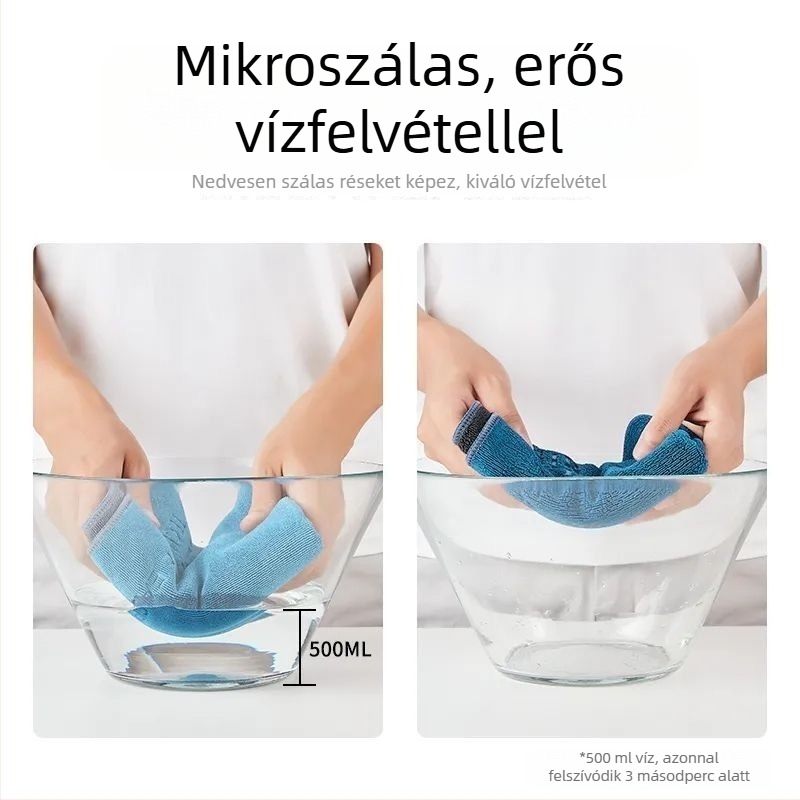 Ultra‑finom mikroszálas, vastagított prémium autómosó törlőkendő, nedvszívó belső tisztításra, szöszmentes, logóval