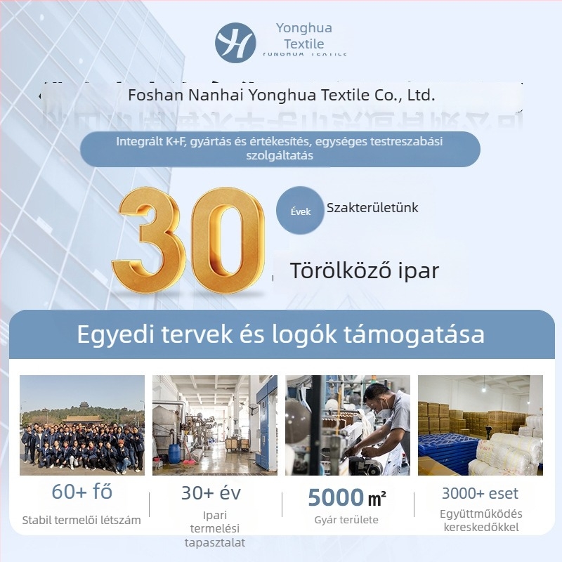 Otthoni használatra szánt vastag pamut törölköző jacquard szövésű, edzés/fitnesz törölköző logóval