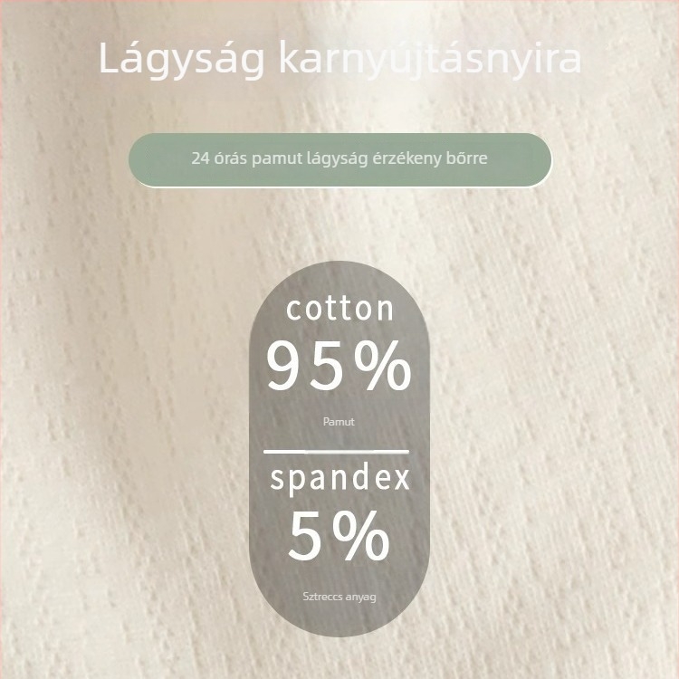 Lányoknak szánt középmagas pamut alsónemű, lélegző, antibakteriális ágyék rész
