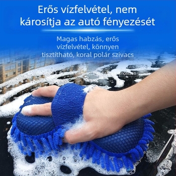Nagy méretű, magas sűrűségű autómosó szivacs korallgyapjú textúrával a nehéz tisztításhoz