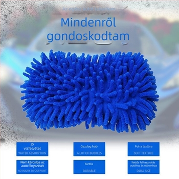 Nagy méretű, magas sűrűségű autómosó szivacs korallgyapjú textúrával a nehéz tisztításhoz