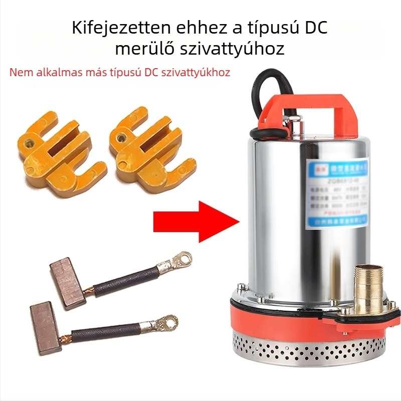 DC merülőpumpa magas szén-karbon kefetartóval, 12V–72V, teljes motorkiegészítő készlet, univerzális grafit kefék