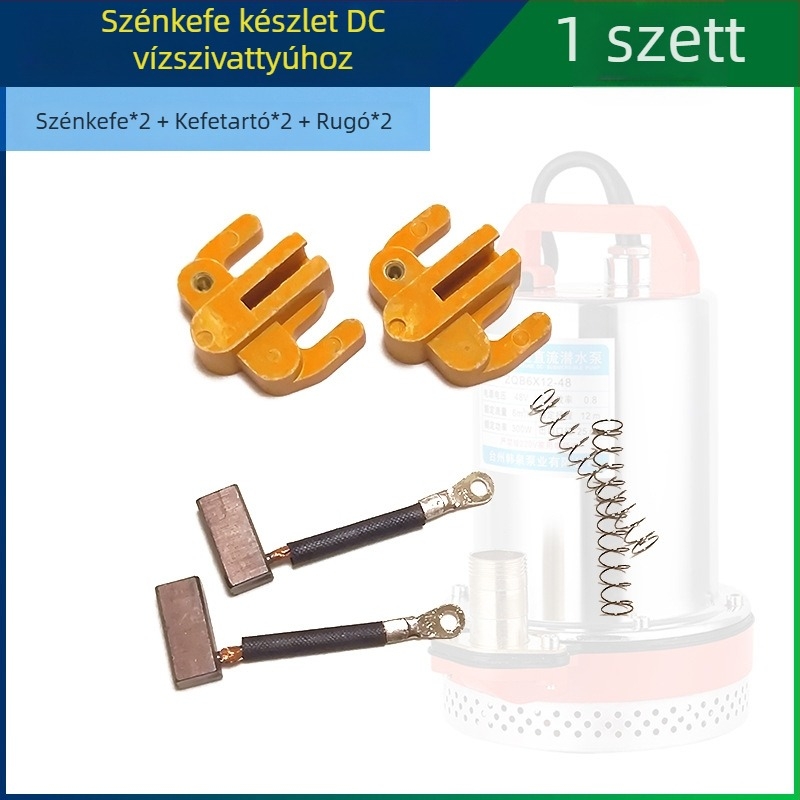 DC merülőpumpa magas szén-karbon kefetartóval, 12V–72V, teljes motorkiegészítő készlet, univerzális grafit kefék