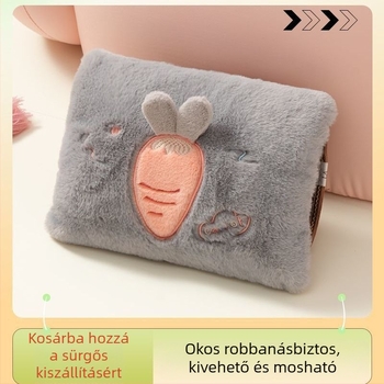 Tölthető elektromos kézmelegítő kivehető, mosható melegítőtáskával, robbanásbiztos kialakítású
