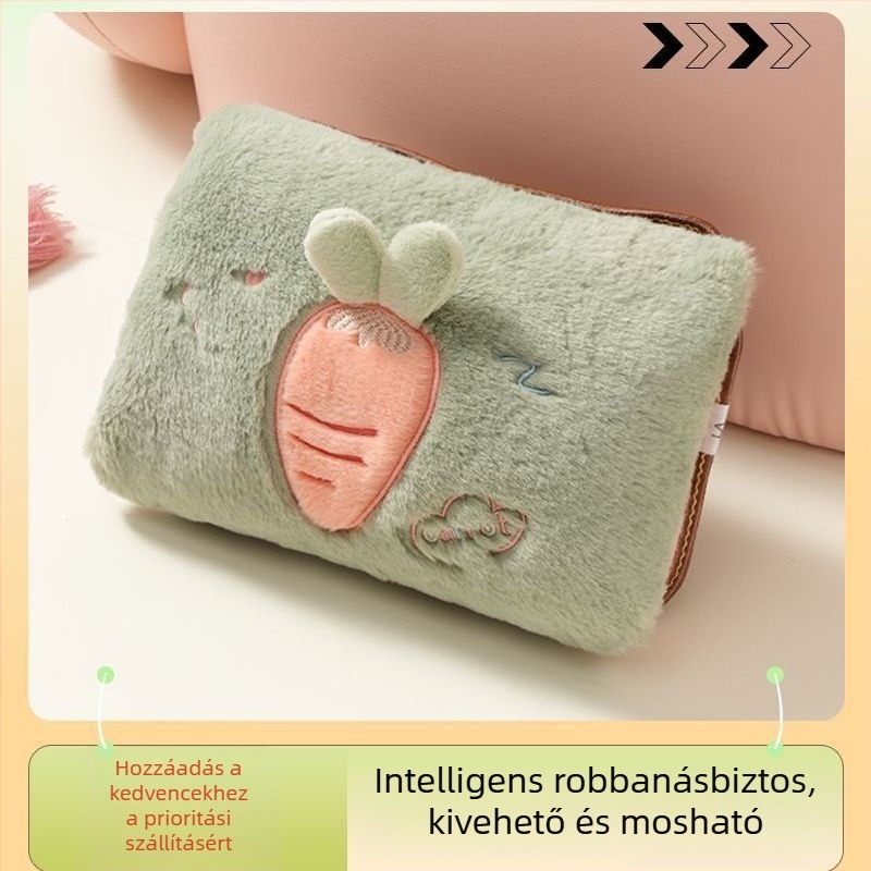Tölthető elektromos kézmelegítő kivehető, mosható melegítőtáskával, robbanásbiztos kialakítású