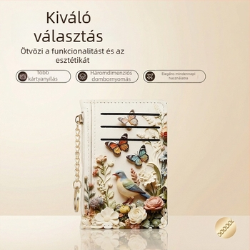 Női PU-ból készült cipzáras pénztárca, állatmintás, UV-nyomtatás, mini kártyatartó, érmerekesz, városi minimalista stílus, Tidal Style