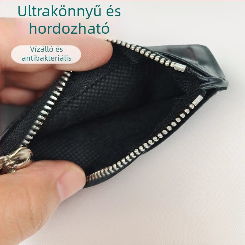 PU kártyatartó férfiak és nők számára, minimalista, kompakt és ultra vékony, több kártyarekesszel, jogosítványtartó, mini érmés pénztárca