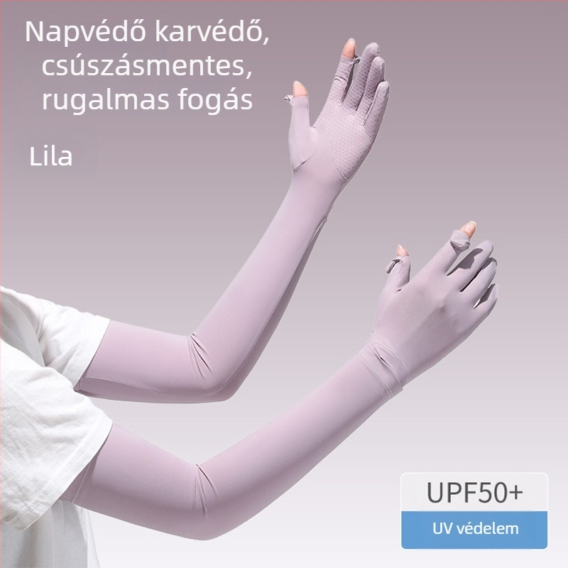 Női napvédő karvédők – vékony Ice Silk anyagú UV-védelem, ideális kültéri vezetéshez és kerékpározáshoz tavasszal és nyáron