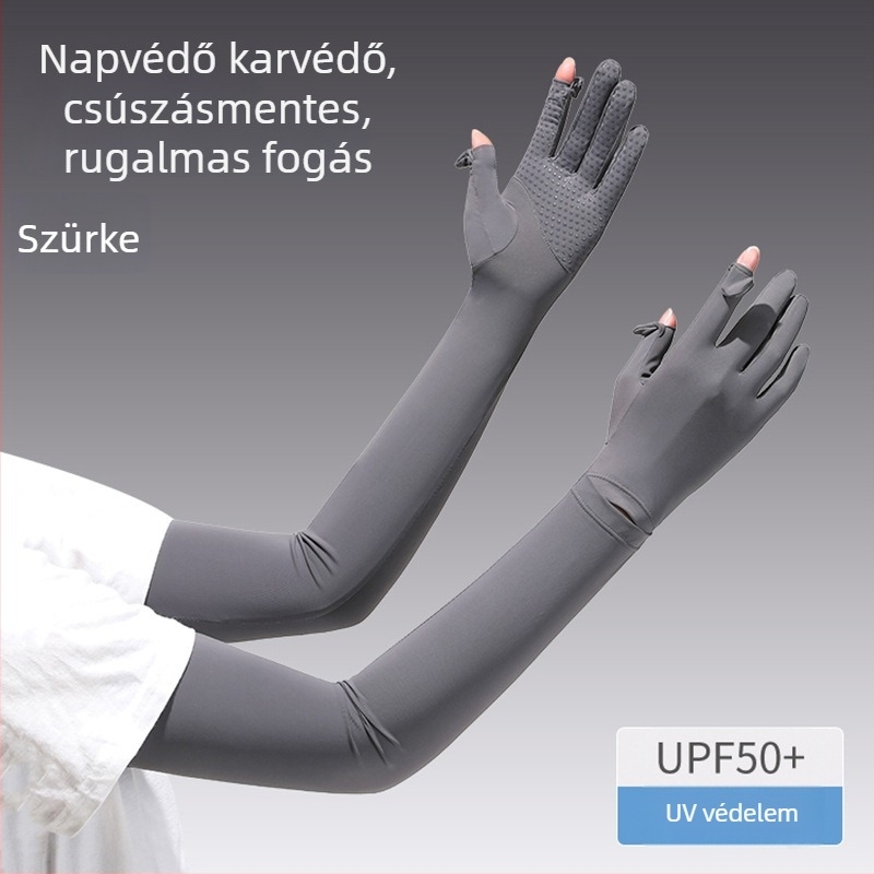 Női napvédő karvédők – vékony Ice Silk anyagú UV-védelem, ideális kültéri vezetéshez és kerékpározáshoz tavasszal és nyáron