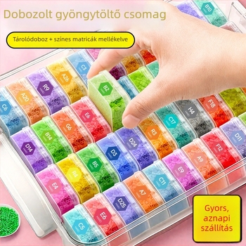 2,6 mm gyöngy anyagkészlet tároló dobozzal – Coco-stílusú Fusion gyöngyök