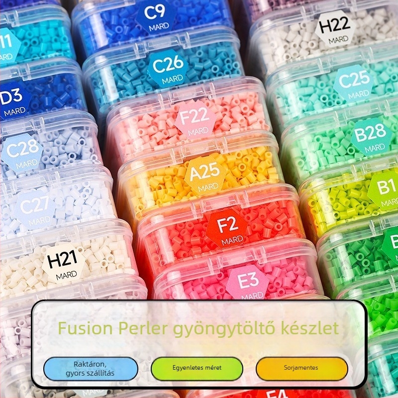 2,6 mm gyöngy anyagkészlet tároló dobozzal – Coco-stílusú Fusion gyöngyök