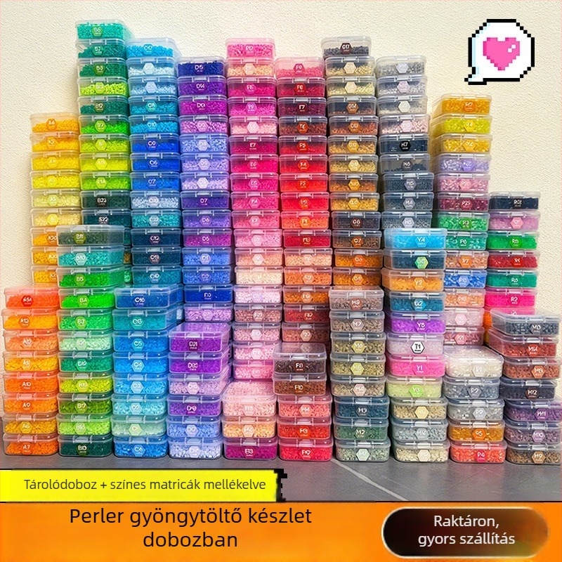 2,6 mm gyöngy anyagkészlet tároló dobozzal – Coco-stílusú Fusion gyöngyök