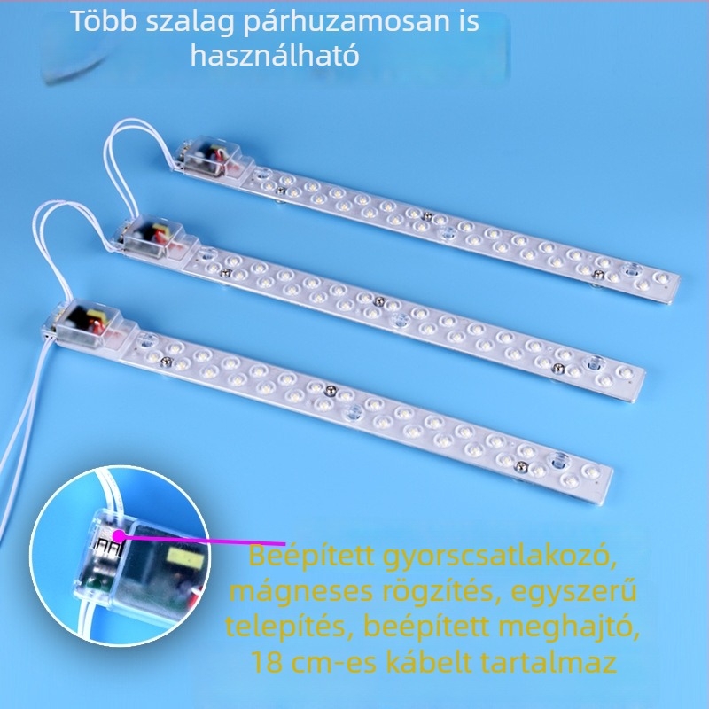 Beépített hosszú LED-sáv modul nappali mennyezetlámpához – csere LED-panel és LED-sáv