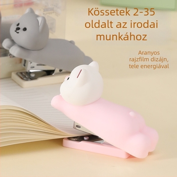 Mingqiang kreatív PVC szilikon modell No.12, 24/6 tűzőgép — kompakt irodai tűzőgép