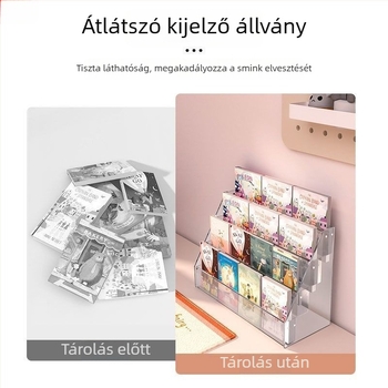 Átlátszó akril kiállító állvány brosúrák, újságok, könyvek és irodai papíráruk számára