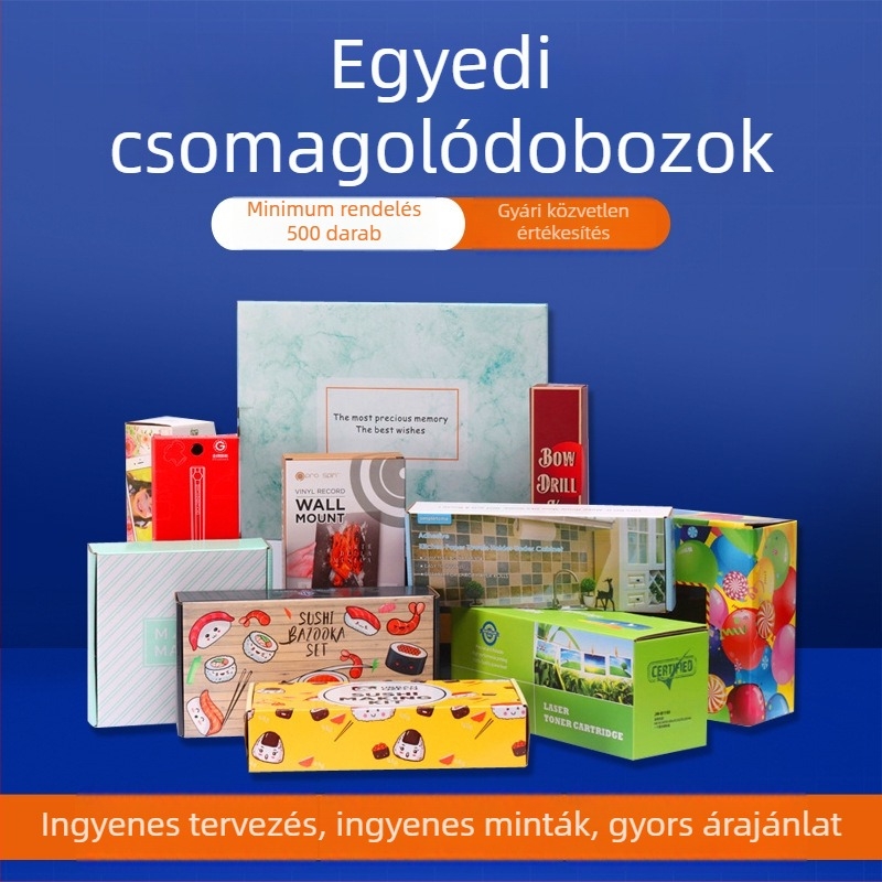 Személyre szabott színes doboz csomagolás Újévi termékekhez, hordozható fehér karton doboz törölközőkhöz és kozmetikumokhoz