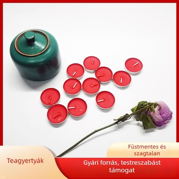 50 darab füstmentes, kör alakú paraffin tea light gyertya, 5 g gyertyánként, romantikus vallomáshoz és megkéréshez, szállodai aromaterápiához
