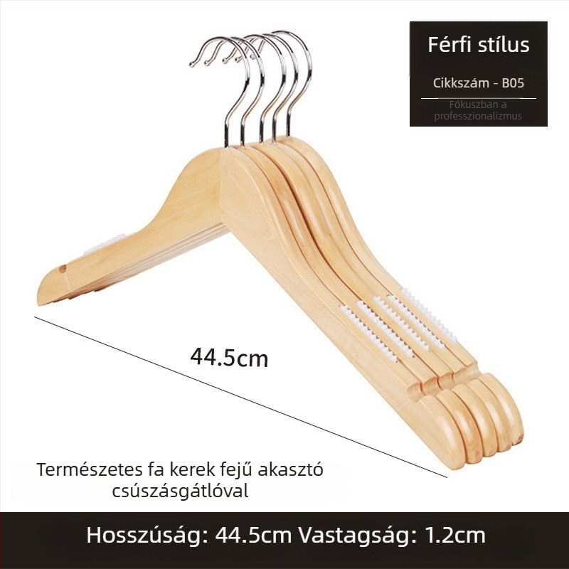 Fa gyerekruha-akasztó csúszásmentes, varrat nélküli kialakítással, otthoni használatra, zoknik és ruhák szárításához