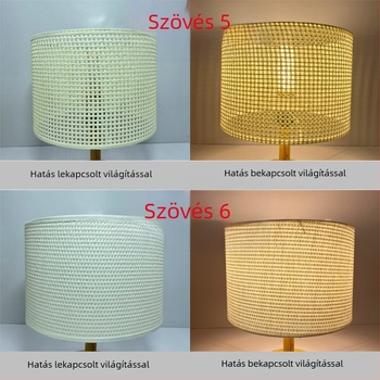 Kézzel szőtt, kör alakú lámpabura lenvászon anyagból, asztali, éjjeli, fali vagy álló lámpához