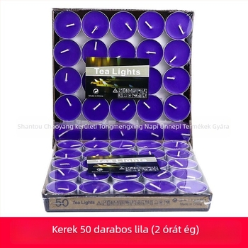 Xingri paraffin gyertya teához, hengeres alakú, kör alakú, logóval