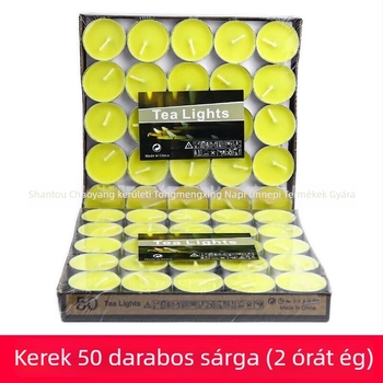 Xingri paraffin gyertya teához, hengeres alakú, kör alakú, logóval