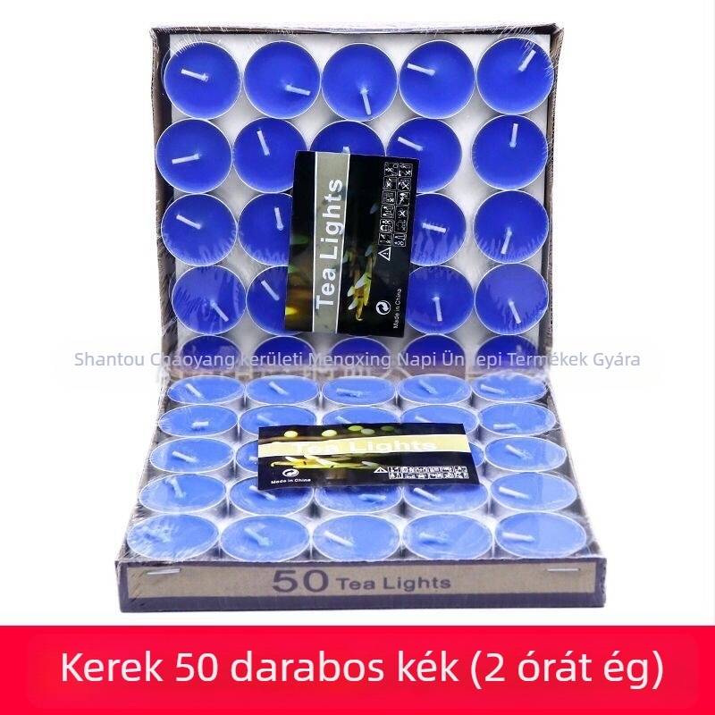 Xingri paraffin gyertya teához, hengeres alakú, kör alakú, logóval
