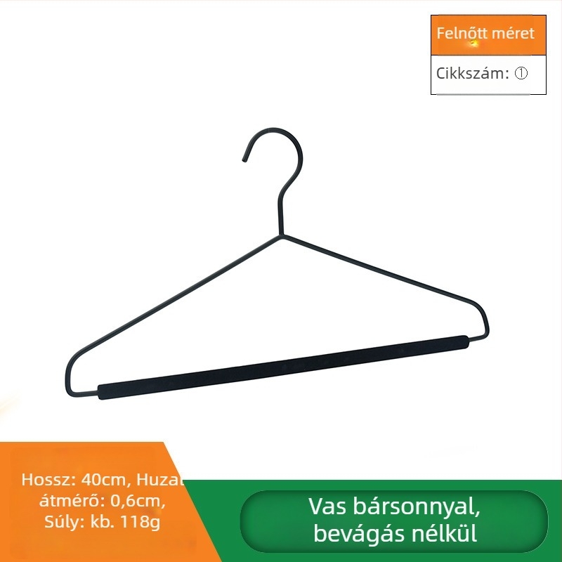 Kovácsolt vas ruhafogas, otthoni használatra, erősített, skandináv minimalist dizájn