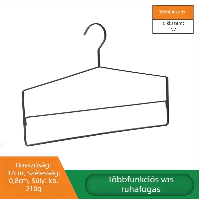 Kovácsolt vas ruhafogas, otthoni használatra, erősített, skandináv minimalist dizájn