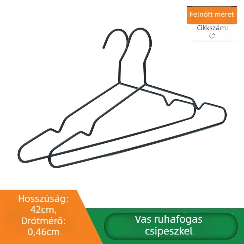 Kovácsolt vas ruhafogas, otthoni használatra, erősített, skandináv minimalist dizájn