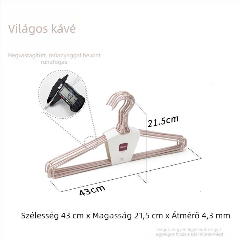 Shunyi műanyag bevonatú ruhafogasok, vastagított és megerősített, nyom nélkül, csúszásmentes, otthoni használatra, multifunkcionális ruhafogasok