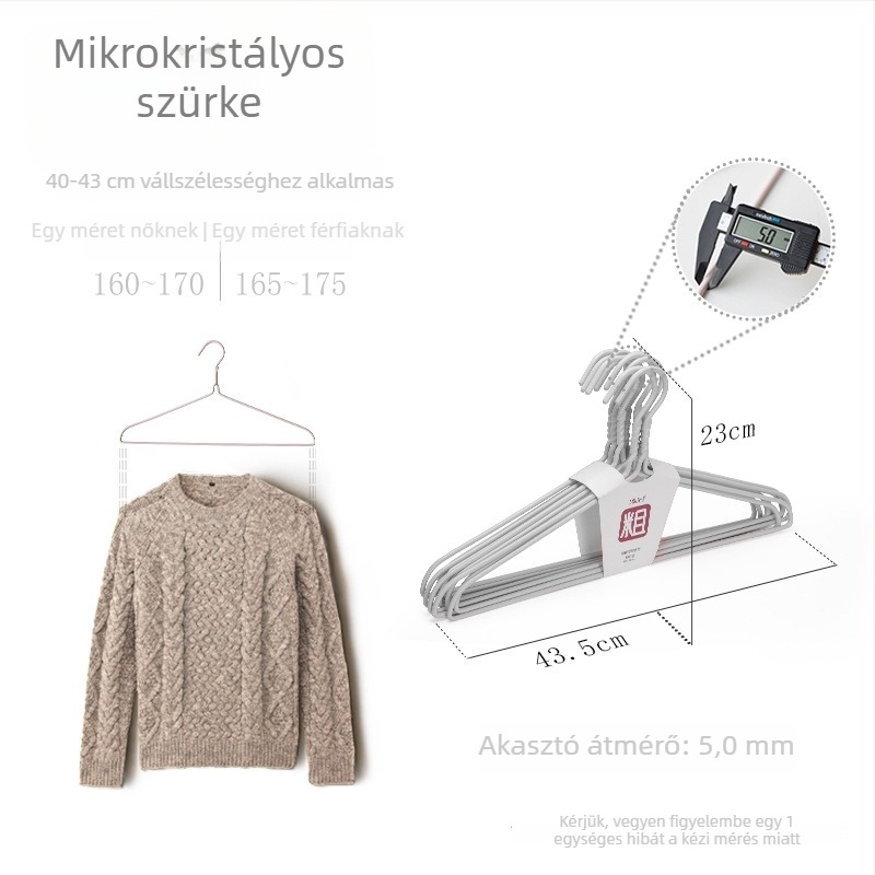 Shunyi műanyag bevonatú ruhafogasok, vastagított és megerősített, nyom nélkül, csúszásmentes, otthoni használatra, multifunkcionális ruhafogasok