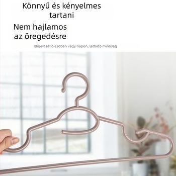 Háztartási műanyag ruhakasztó, vastagított, széles vállú, nyom nélkül hagy, csúszásmentes, ruhák felakasztására, szárítására és tárolására