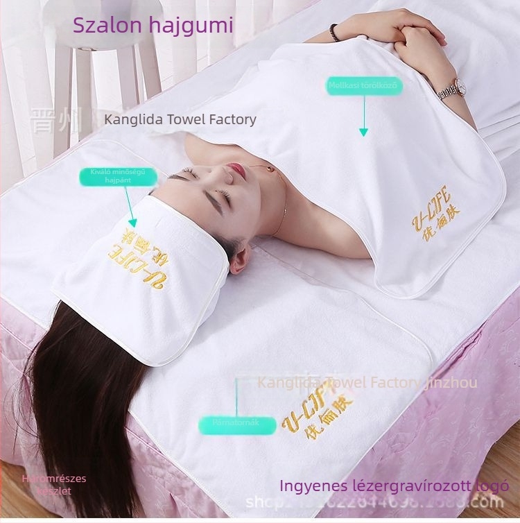 Runle Velcro fejkendő a hajhoz, rendkívül nedvszívó mikroszálas törölköző a haj szárításához, sminklemosásra és arcmaszk előkészítéséhez
