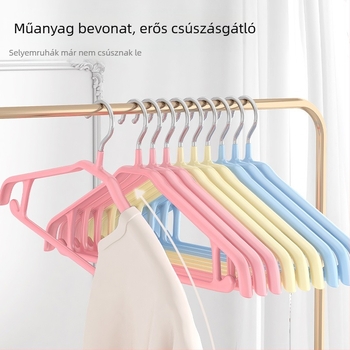 Vastagított vállú ruhakaszók, varrat nélküli, csúszásmentes gardróbhoz