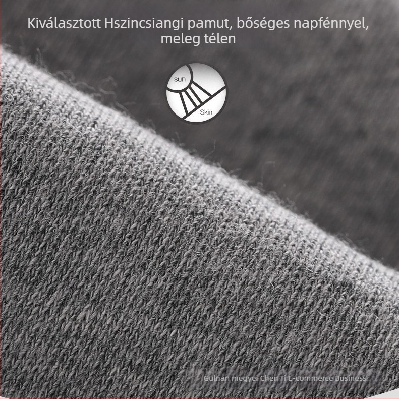 Uniszex 100% pamut termoszett, vékony anyagból, kerek nyakú felső hosszú ujjúval és nadrággal