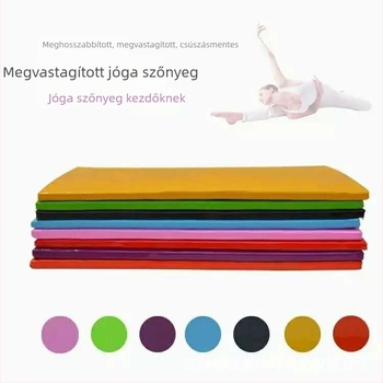 Csúszásmentes összecsukható gimnasztikai matrac PU bőrből, vízálló, gyerekeknek tánc- és edzésgyakorlatokhoz, kopásálló.