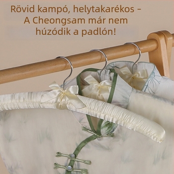 Textil borítású ruhafogas puha szivaccsal, deformáció elleni és csúszásmentes