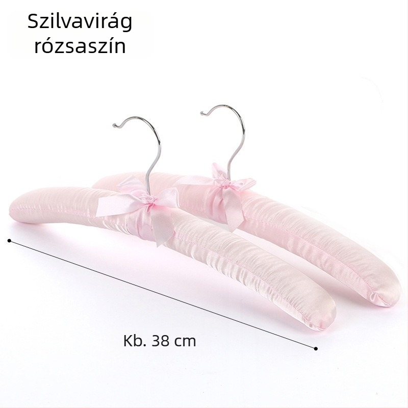 Textil borítású ruhafogas puha szivaccsal, deformáció elleni és csúszásmentes