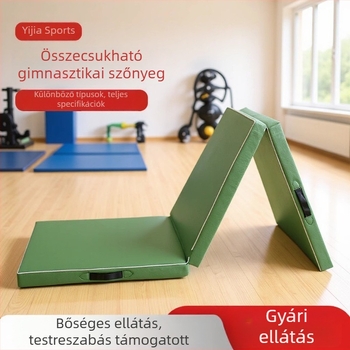 Gimnasztikai matrac egyéni logóval diákok számára, összecsukható edzésmatrac torna és tánc számára, atlétikához
