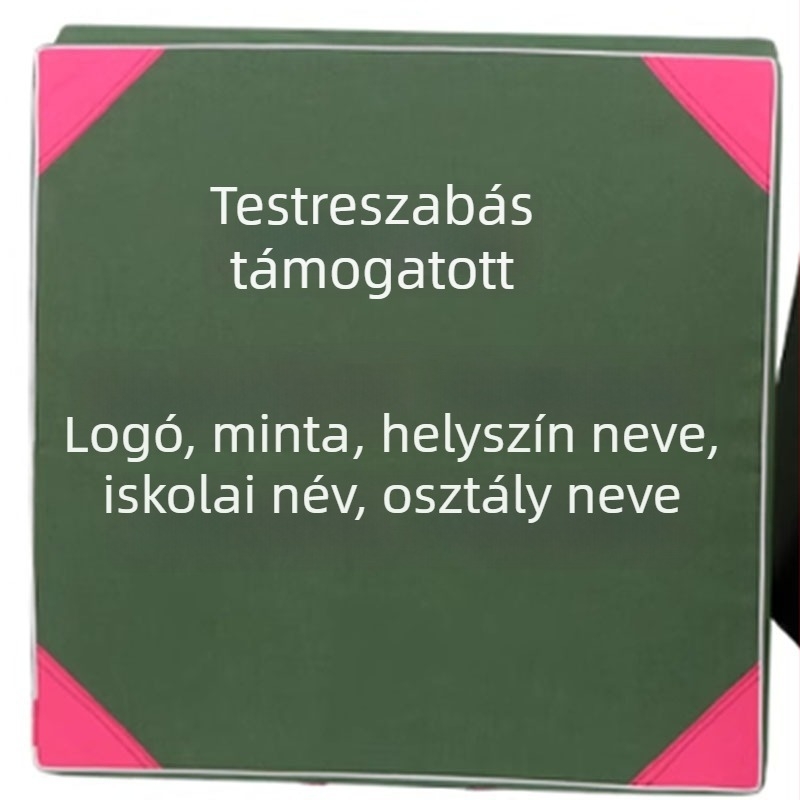 Gimnasztikai matrac egyéni logóval diákok számára, összecsukható edzésmatrac torna és tánc számára, atlétikához