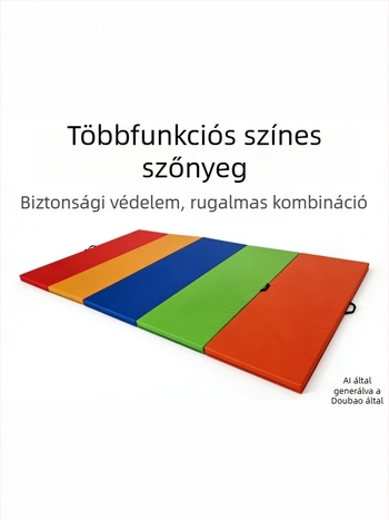 Színes, összecsukható tornaszőnyeg gyerekeknek, ideális táncra és edzésre, esésvédő, vastagított szivacslap