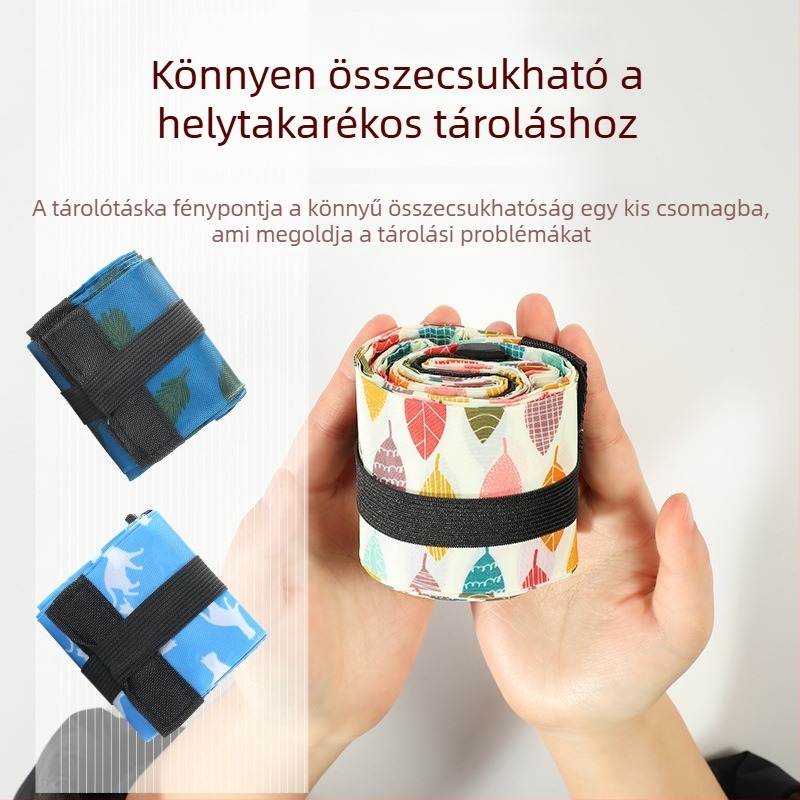 Nylon 3D-s utazási tároló táska nyomtatott mintával, japán stílusú, összecsukható, hordozható utazásokhoz és bevásárláshoz