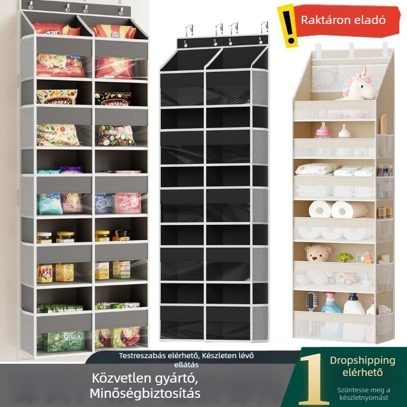 2–az–1-ben falra szerelhető, több rétegű cipőorganizer, nem szövött anyagból, nagy kapacitású