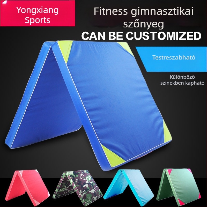 Tánc- és Taekwondo-edző matrac, vastagított összehajtható, fitness matrac, szivacsos matrac, jóga matrac