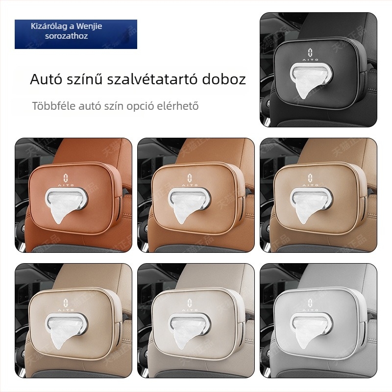 Lógó autózsebkendő-tartó Wenjie M5/M7/M9-hez, belső átalakítási kiegészítő