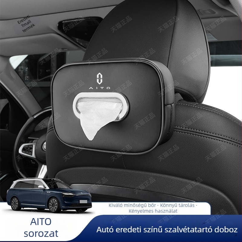 Lógó autózsebkendő-tartó Wenjie M5/M7/M9-hez, belső átalakítási kiegészítő